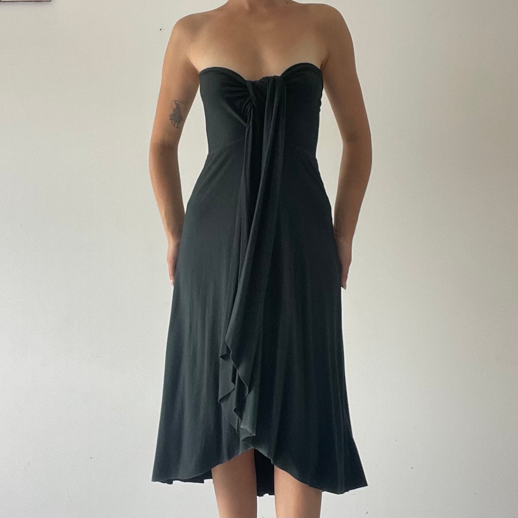 Asymmetric Halter Dress | 8-10