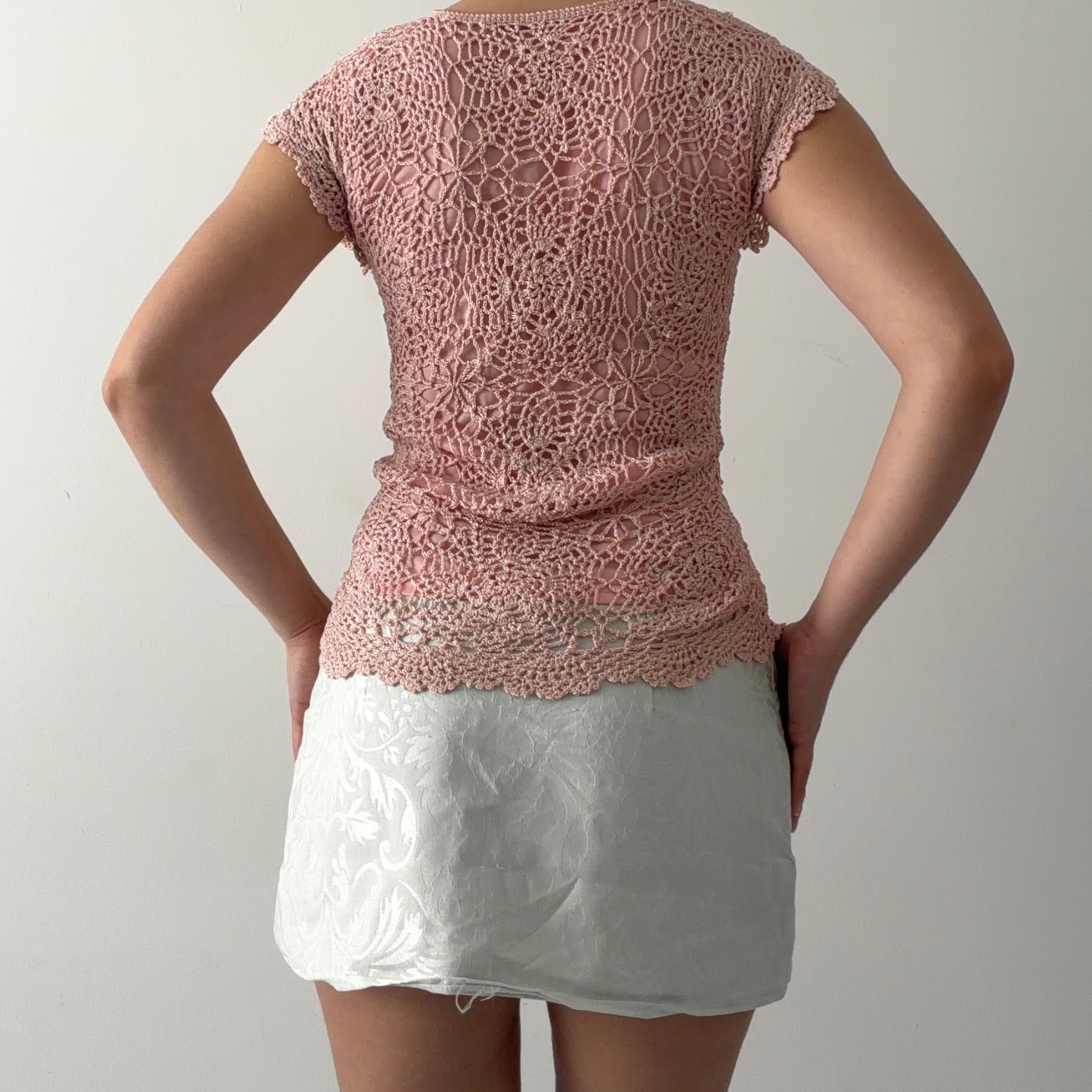 00s Crochet Top | M