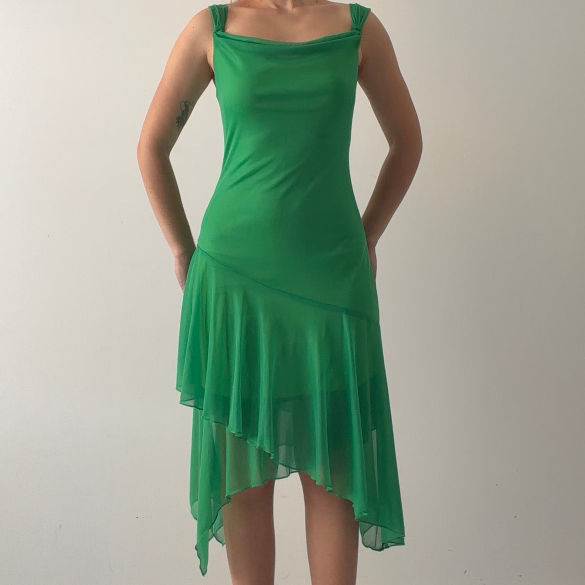 Ruby Rox Asymmetric Midi Dress | M