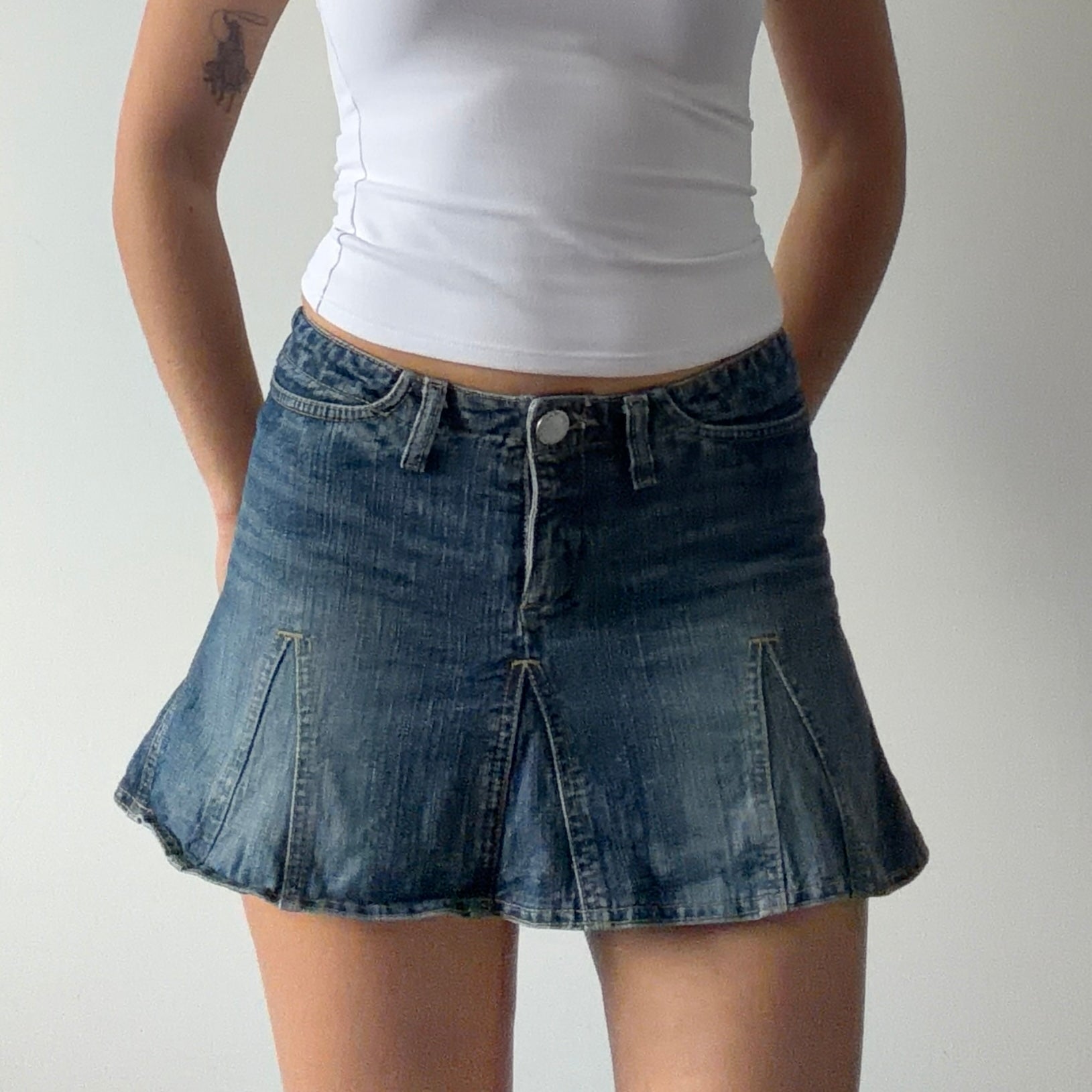 TRF Denim Mini Skirt | 4-6