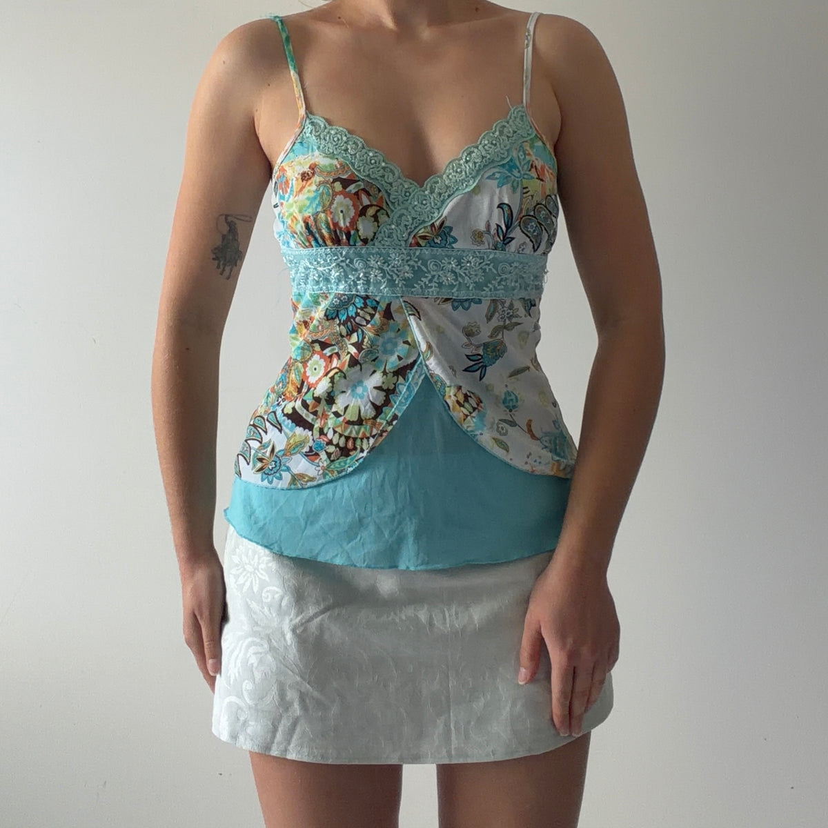 Anxiety Beaded Babydoll Cami | S