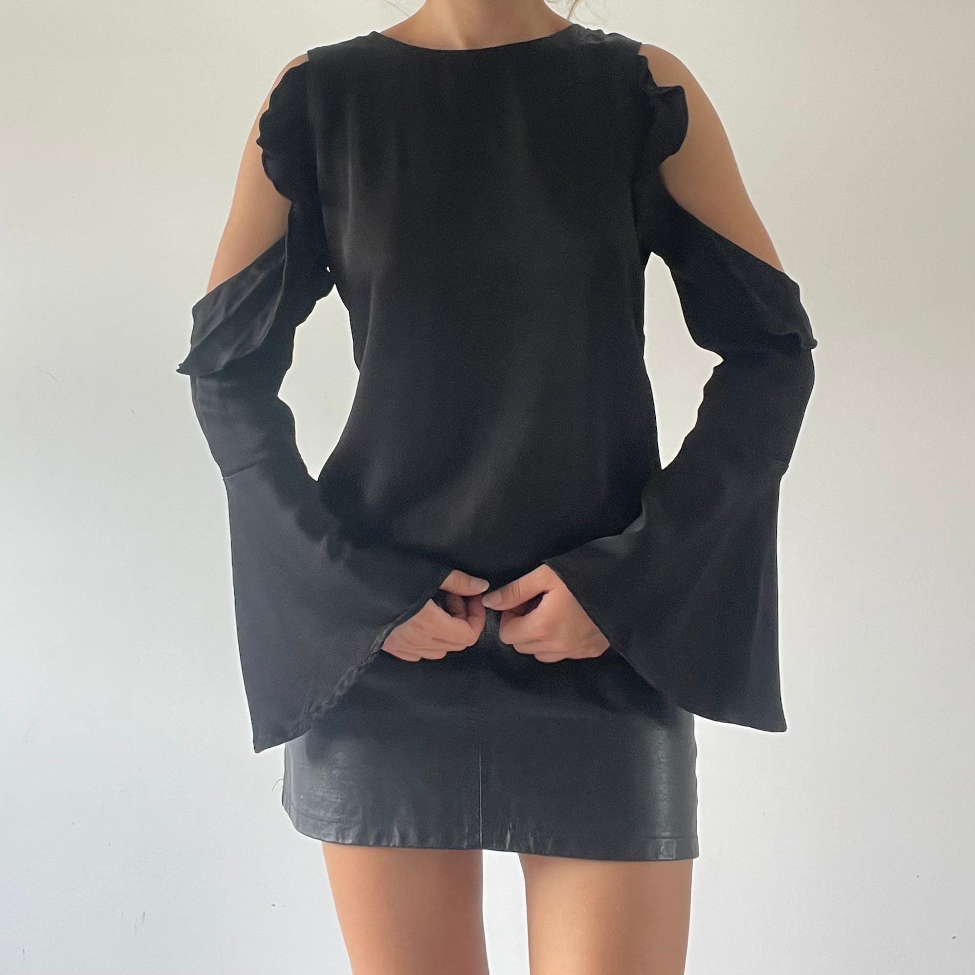 Cut Out Long Sleeve Top | Made in Australia | M