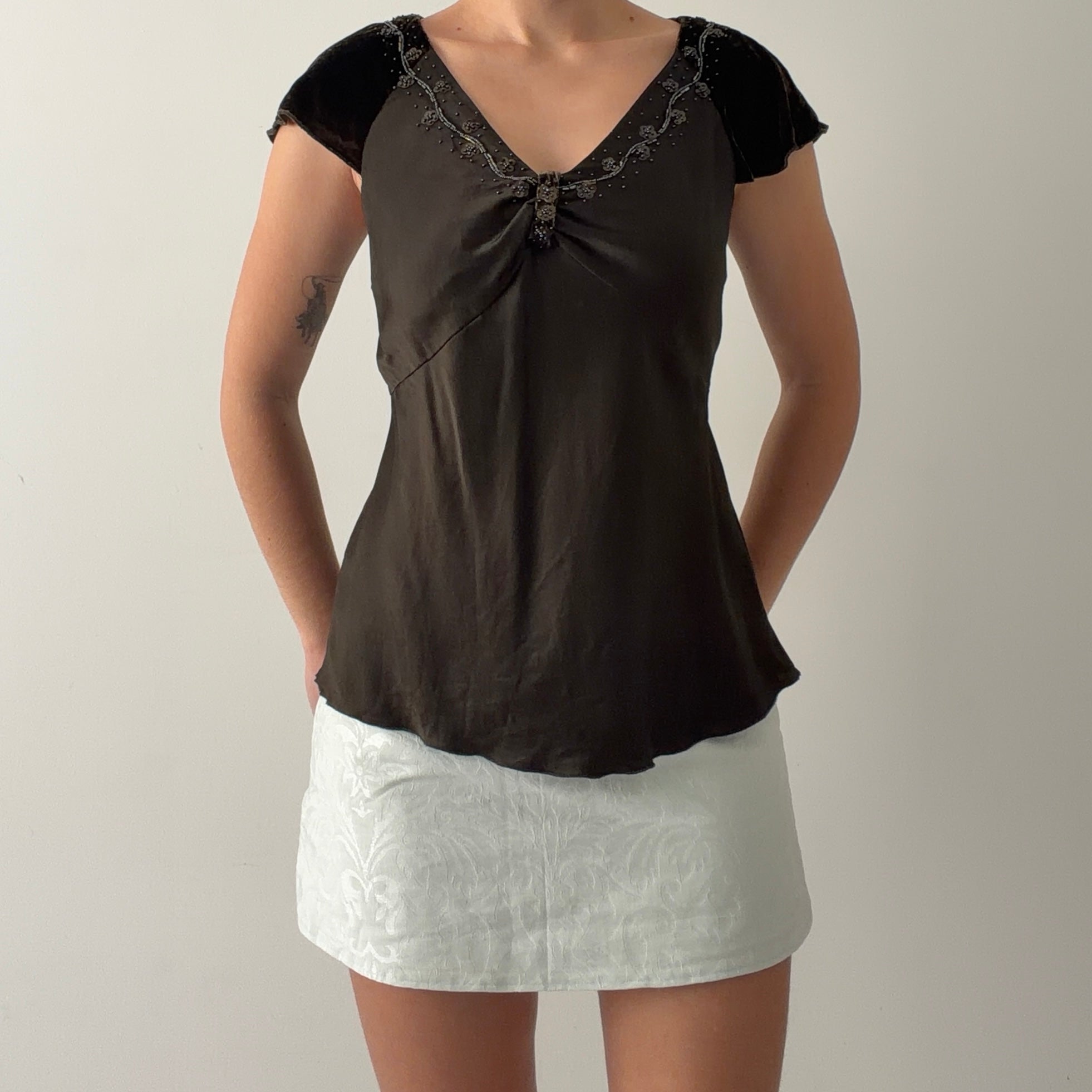 Nine West Beaded Top | M