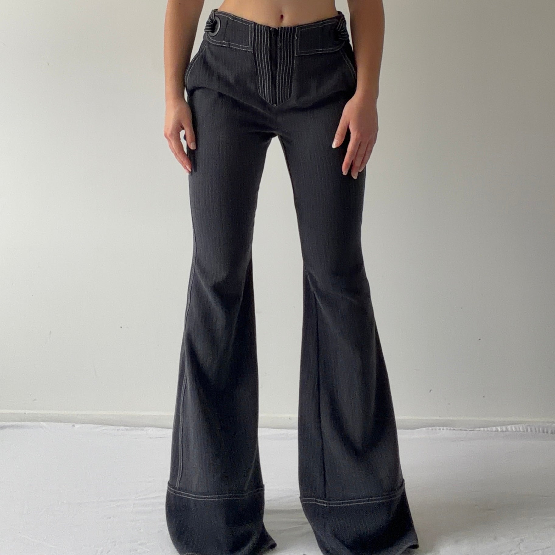 Shoulder Super Flare Pants | 8-10