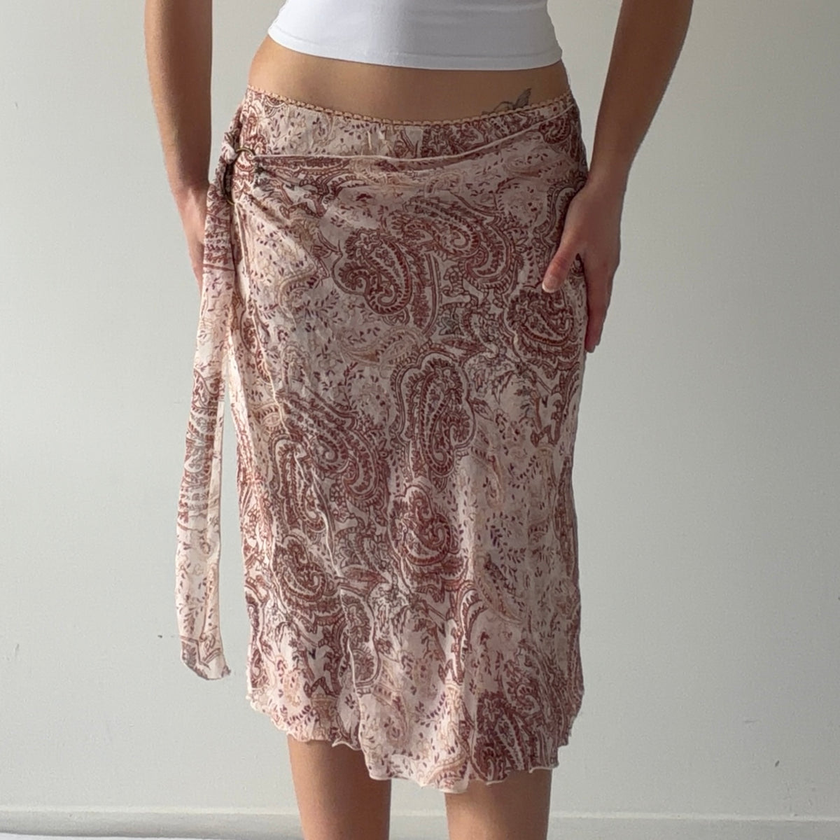 Mimi Chica Paisley Midi Skirt | 6-8