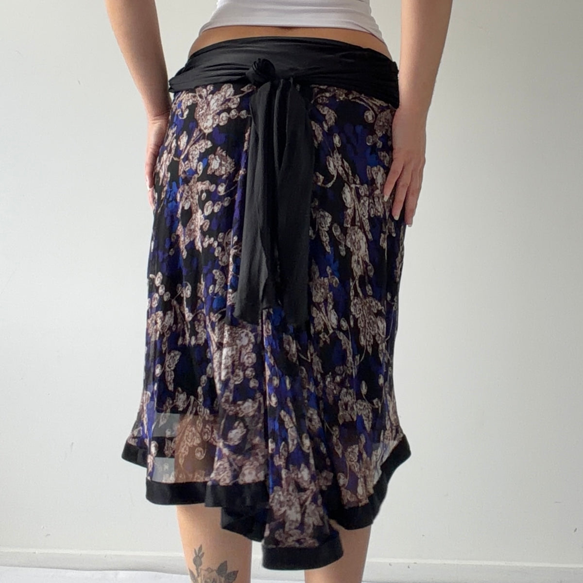 Diane Von Furstenberg Silk Midi Skirt | 6-8
