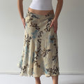 Jones New York Silk Midi Skirt | M
