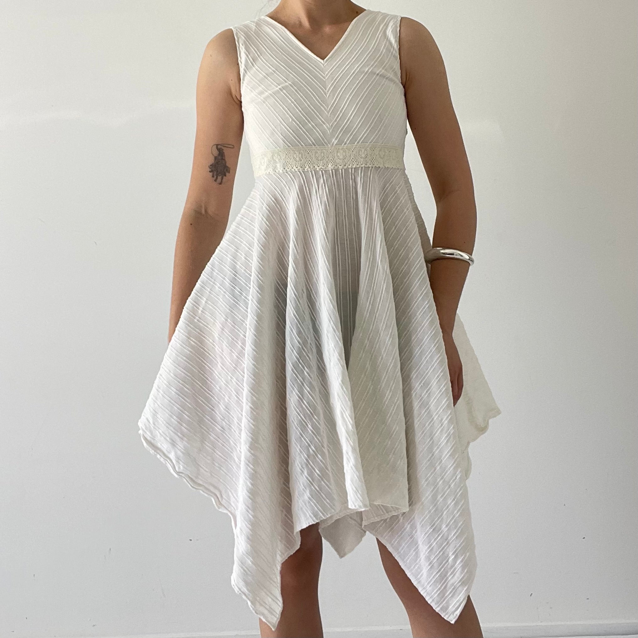 Handkerchief Hem Fairy Midi Dress | 4-6 petite