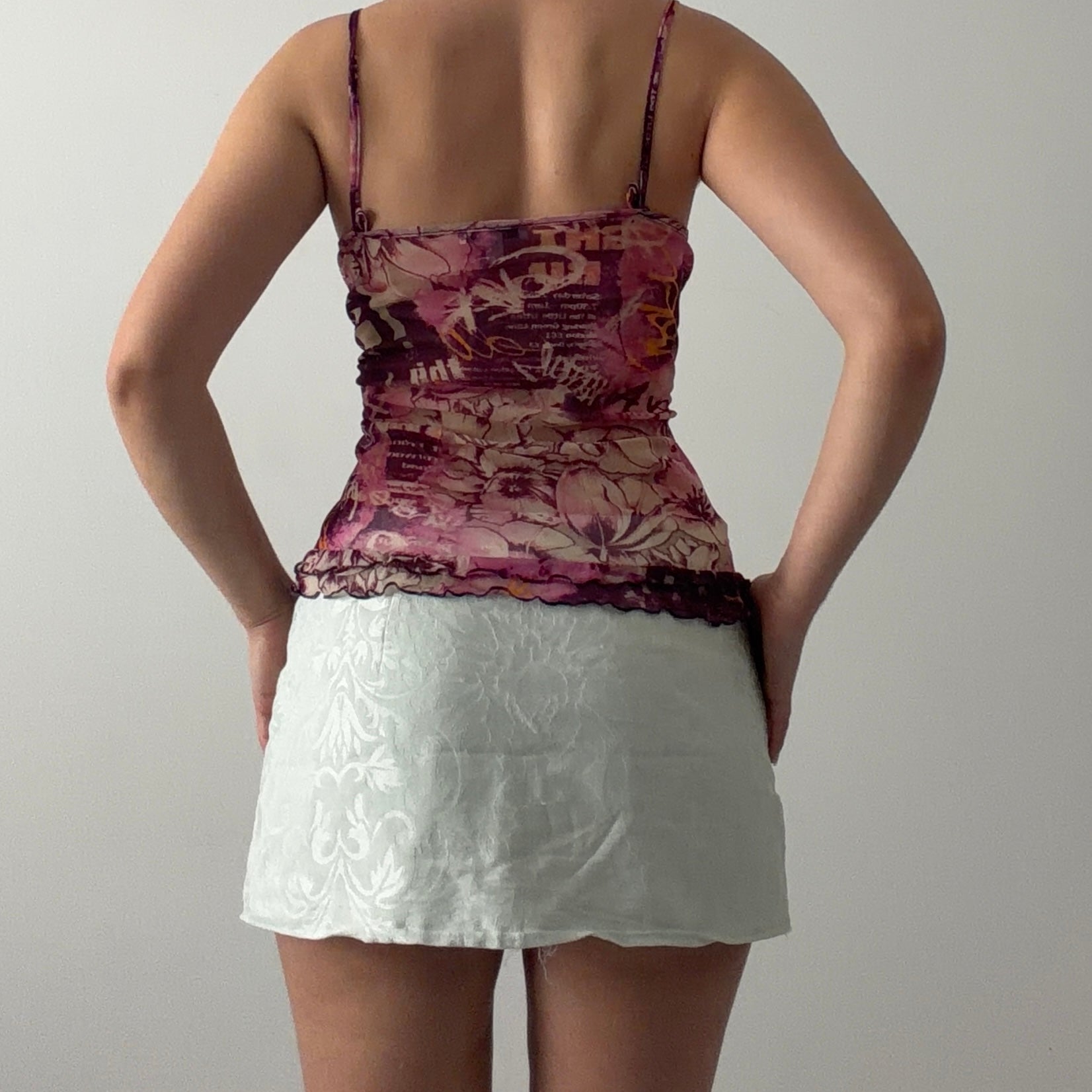 Un Deux Trdis Babydoll Mesh Cami | M