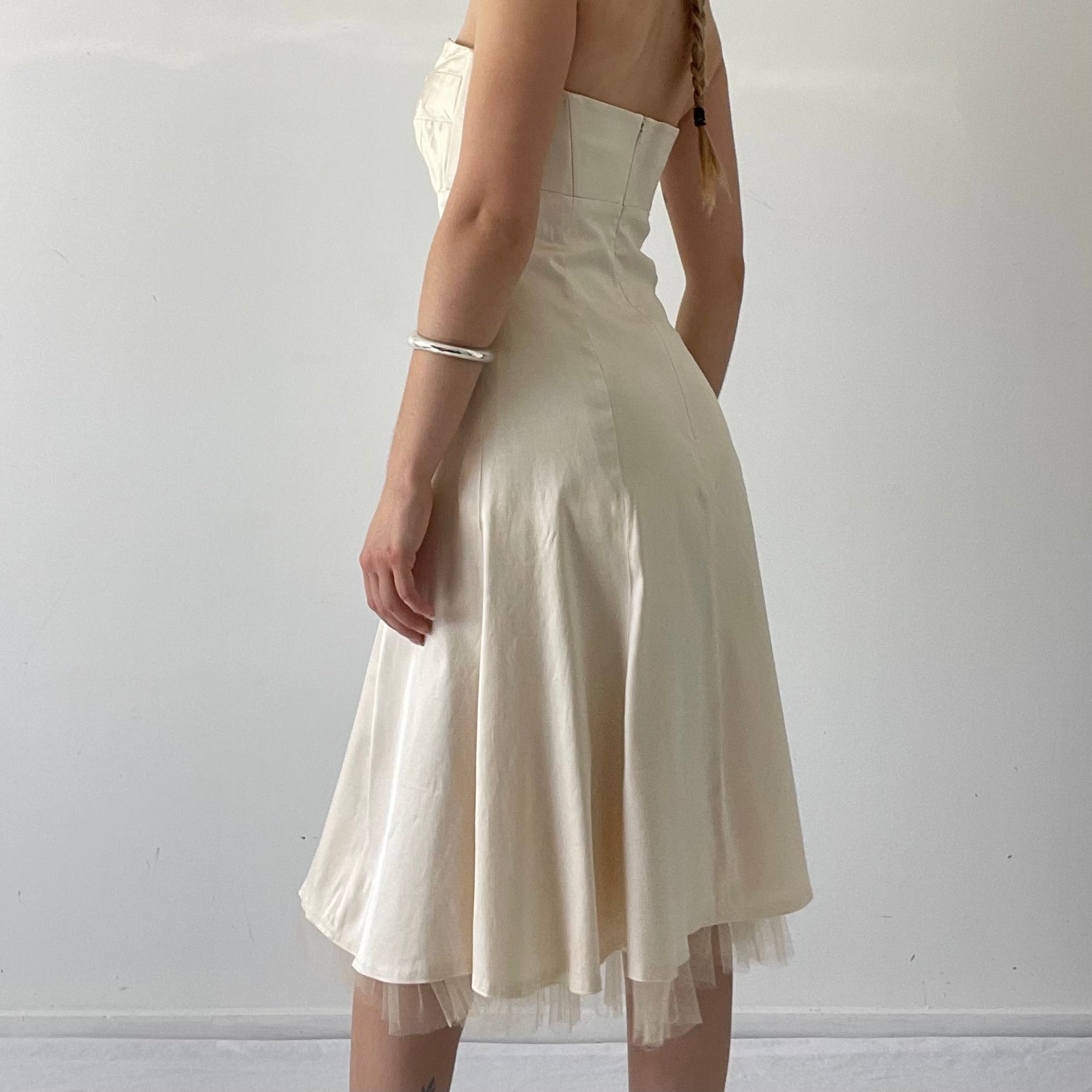 Warehouse Strapless Midi Dress | 8-10