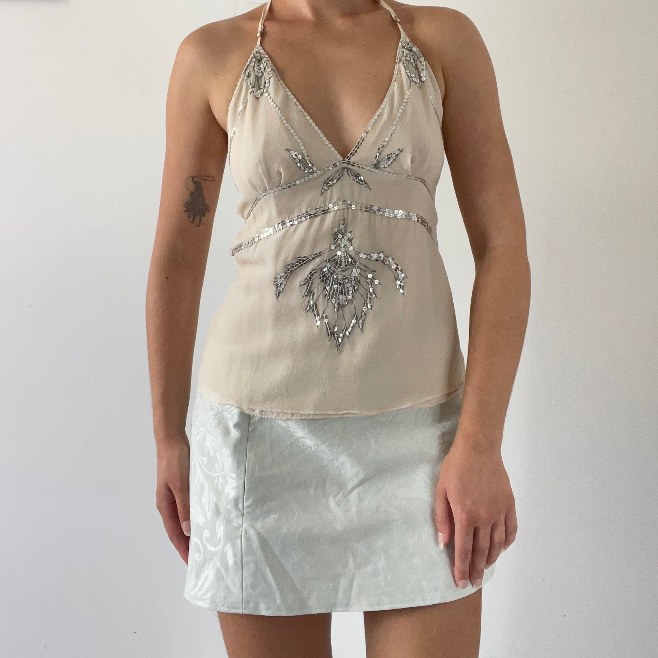 Elle Macpherson Silk Halter | M