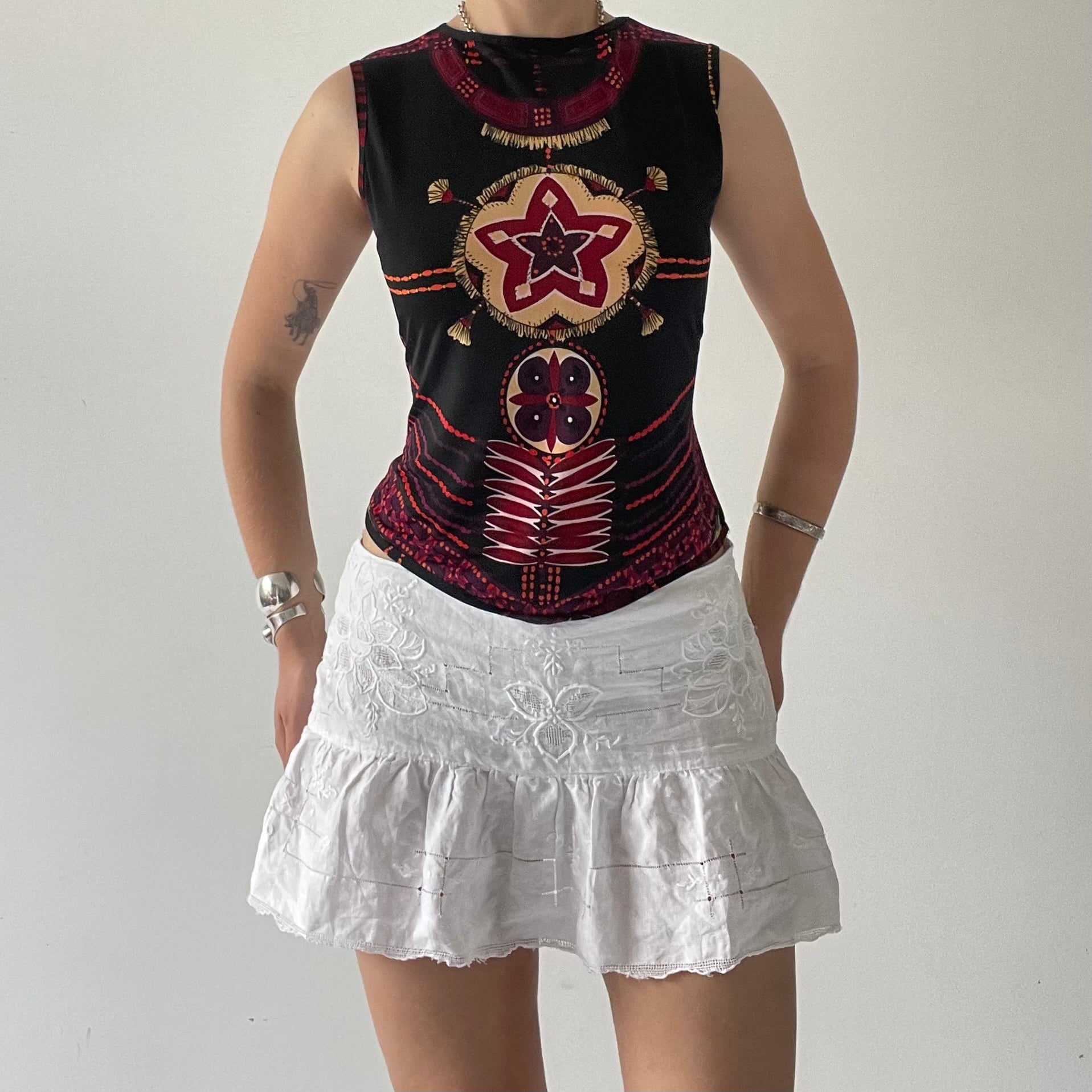 Ladakh Boat Neck Tank Top | 10-12