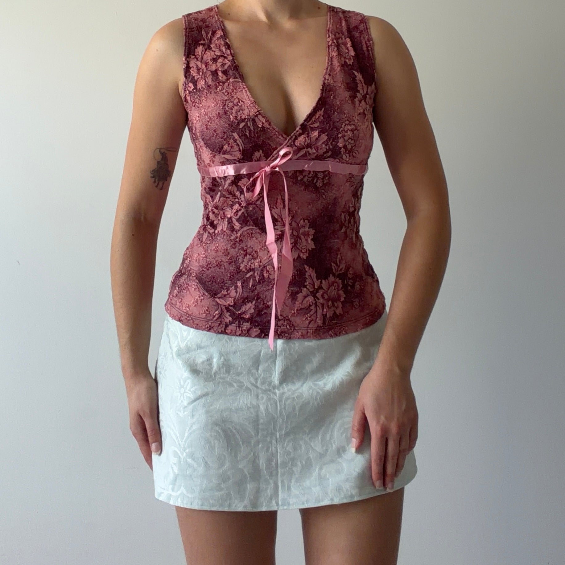 Papaya Lace Babydoll Cami | Made in USA | 8-10