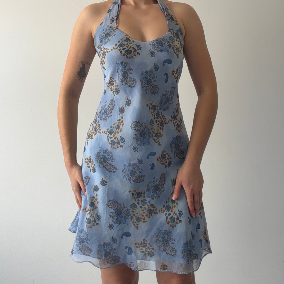 Tu-Lips Floral Midi Halter Dress | L