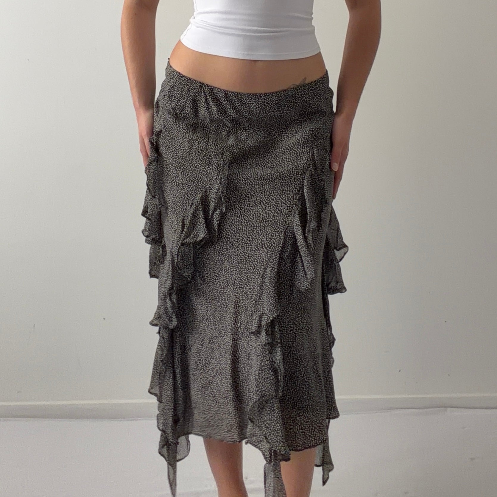 Ruffle Midi Skirt | 6-8