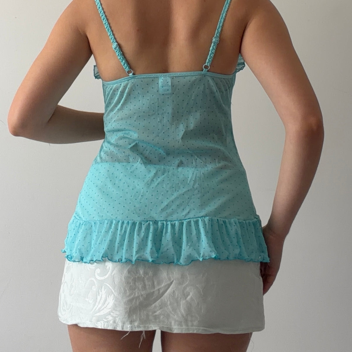 Rampage Mesh Babydoll Cami | S