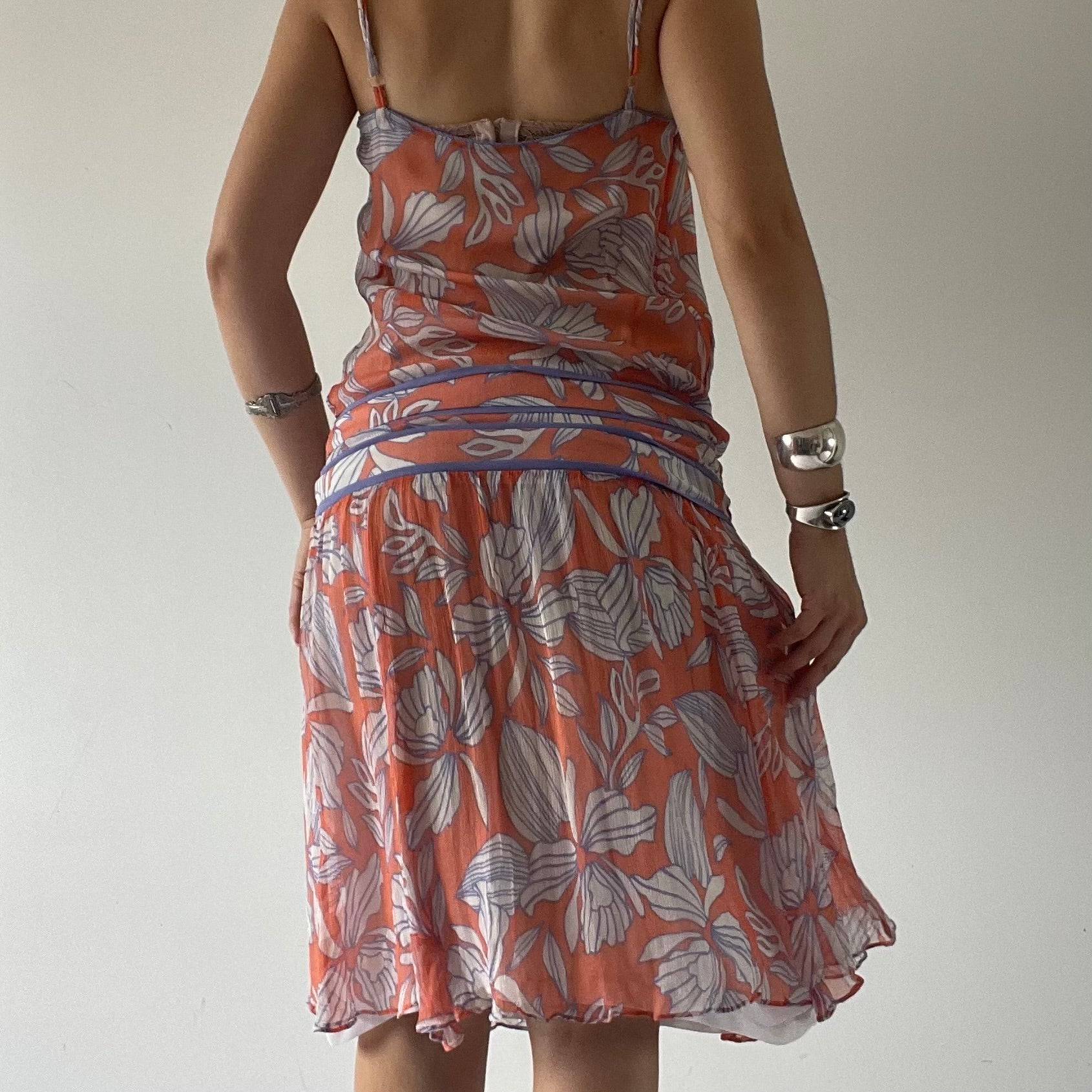 Kookai Silk Drop Waist Mini | 6-8