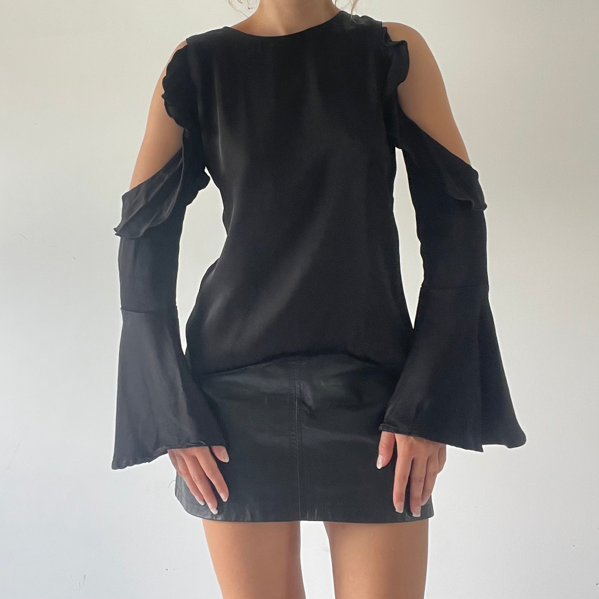 Cut Out Long Sleeve Top | Made in Australia | M