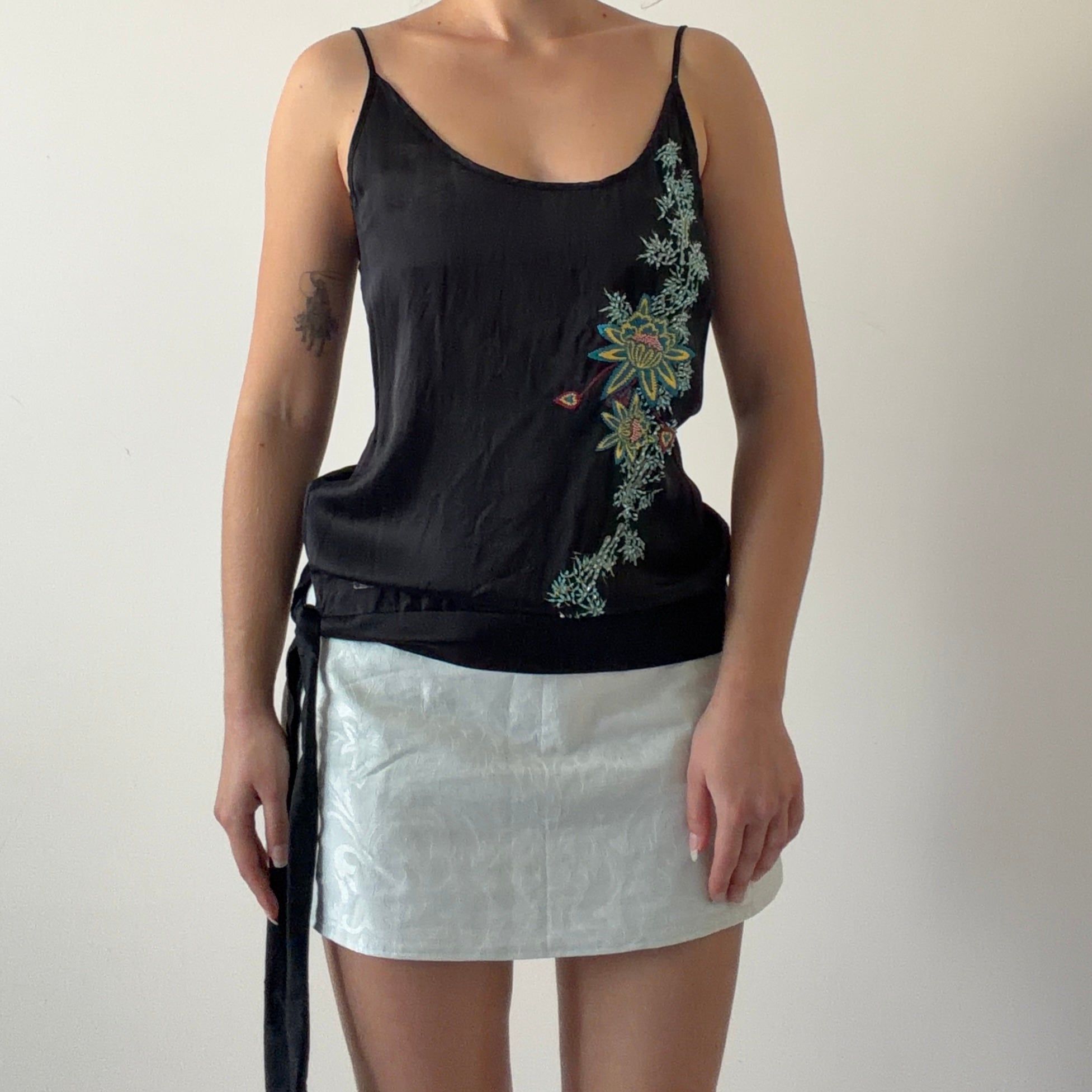 Phard Italy Silk Beaded Cami | S