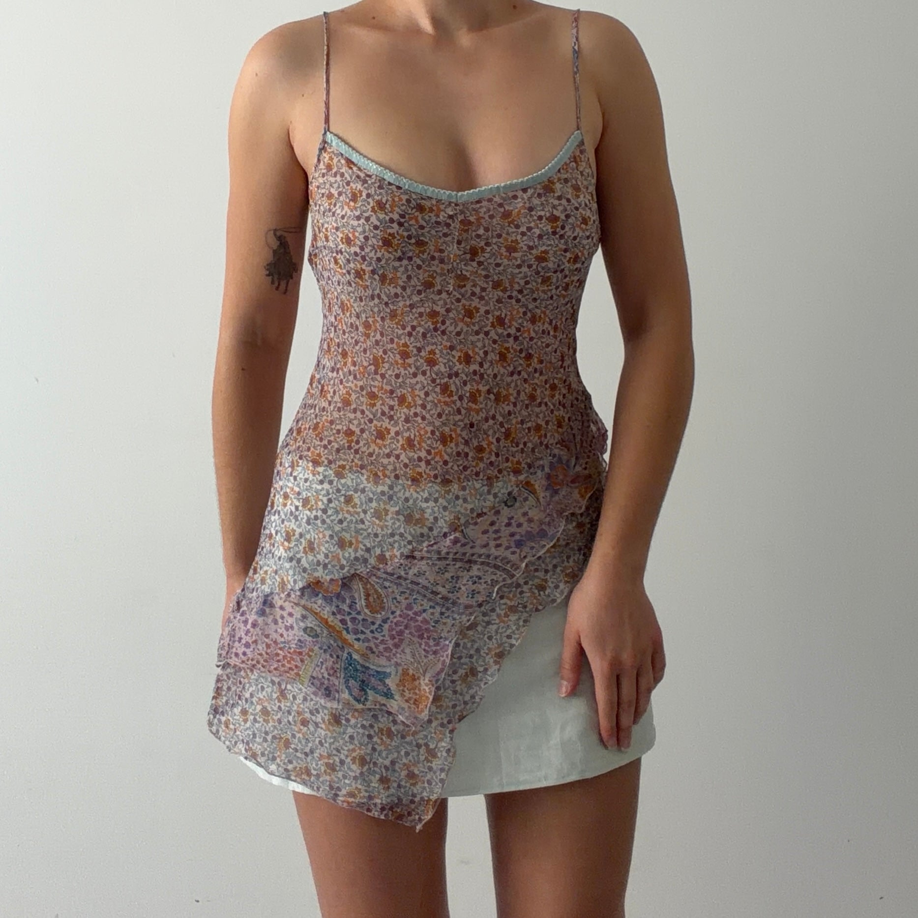 Silk Ruffle Cami | 8-10