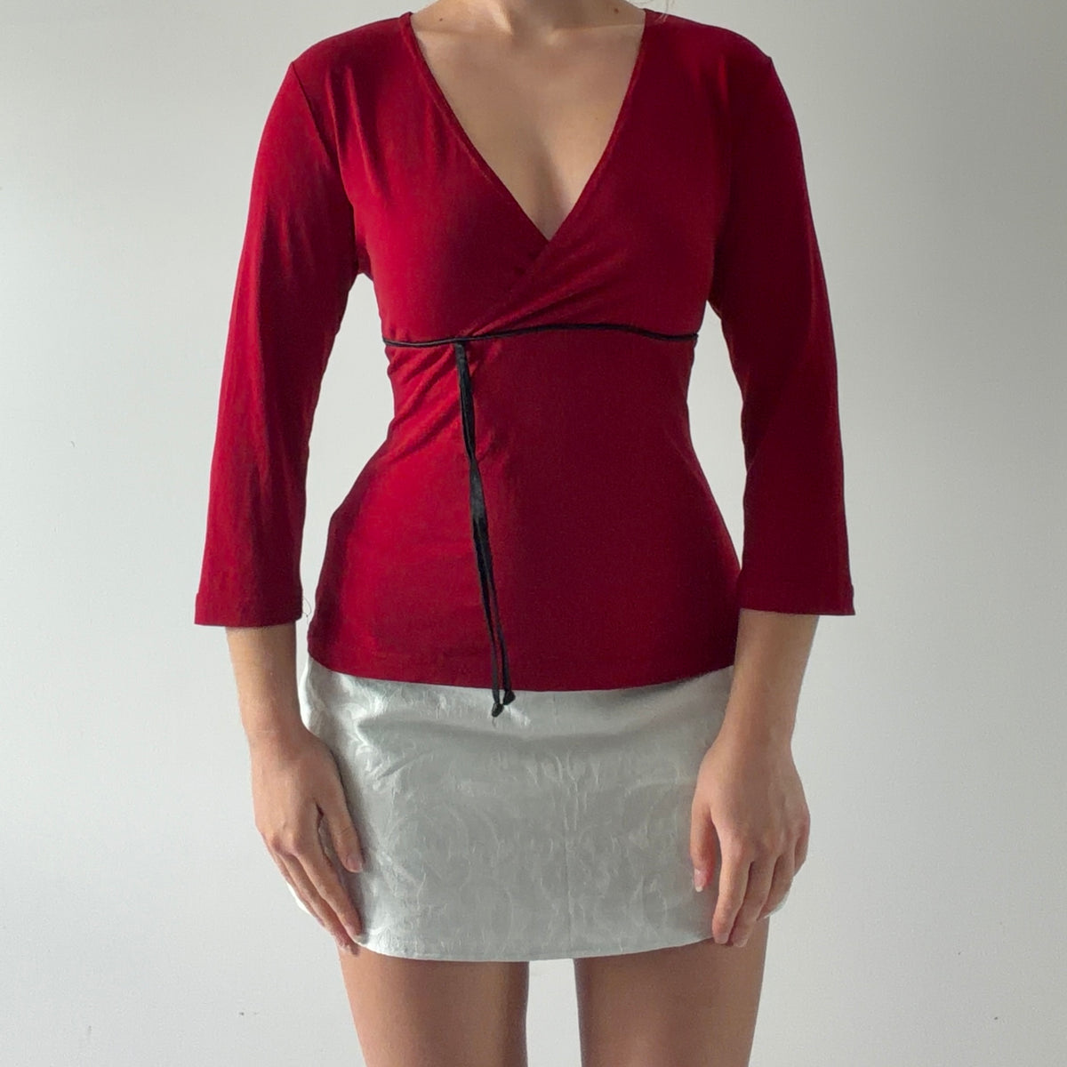 A Byer 3/4 Sleeve Top | L