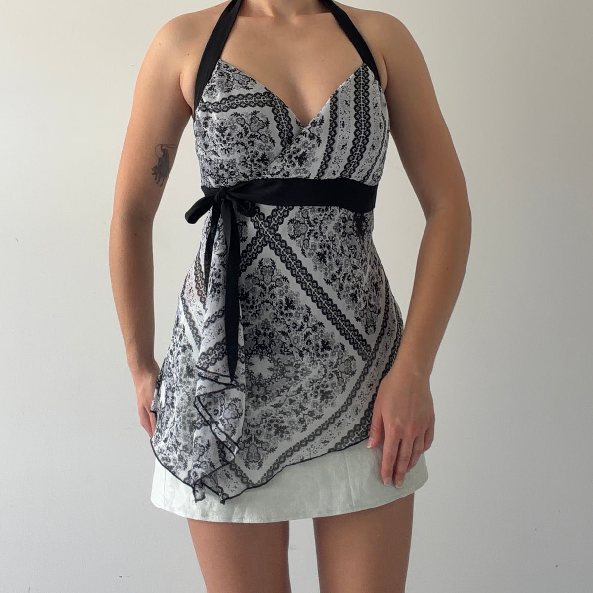 Studio 1940 Scarf Halter Top | 10-12