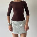 Zara Boat Neck Top | 6-8