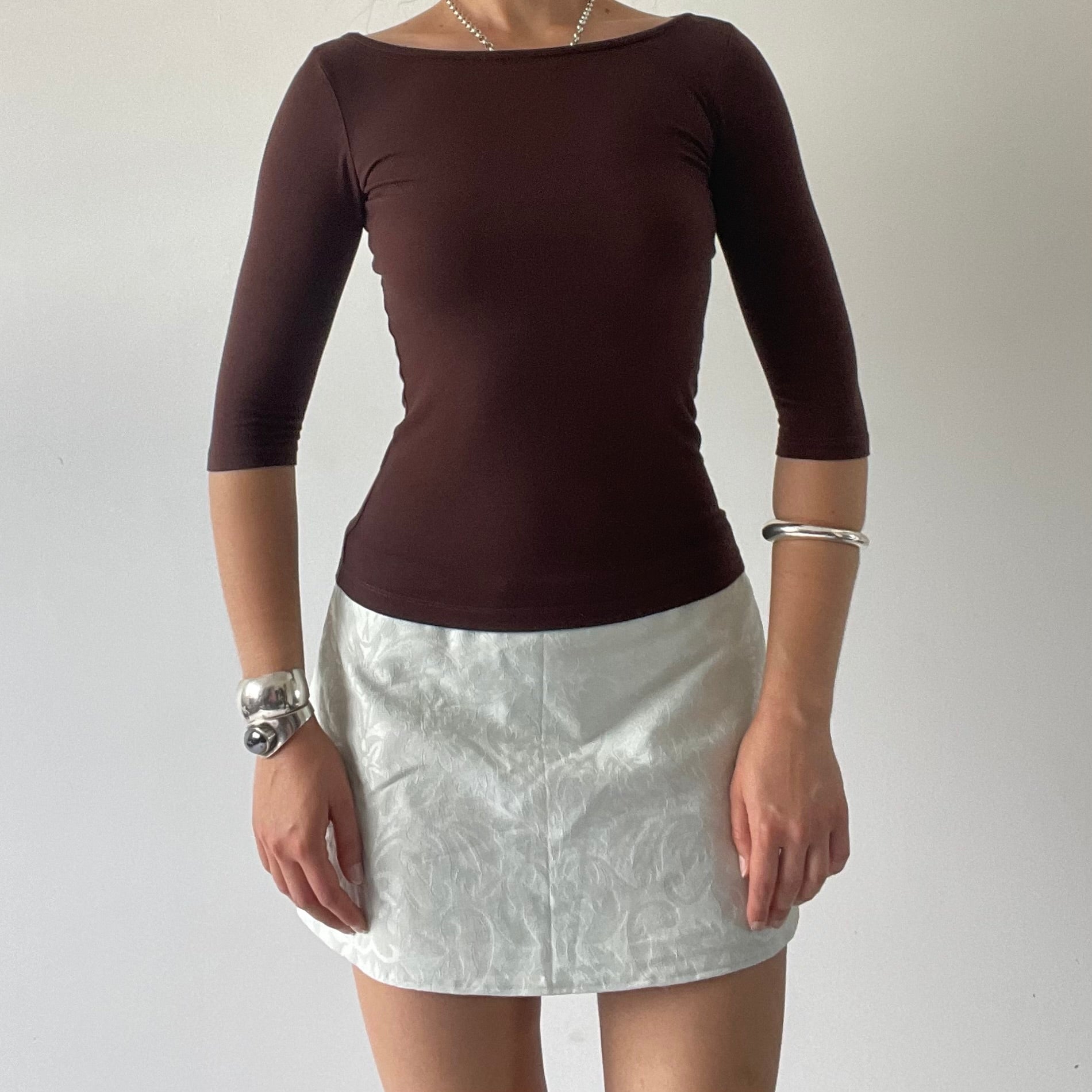 Zara Boat Neck Top | 6-8