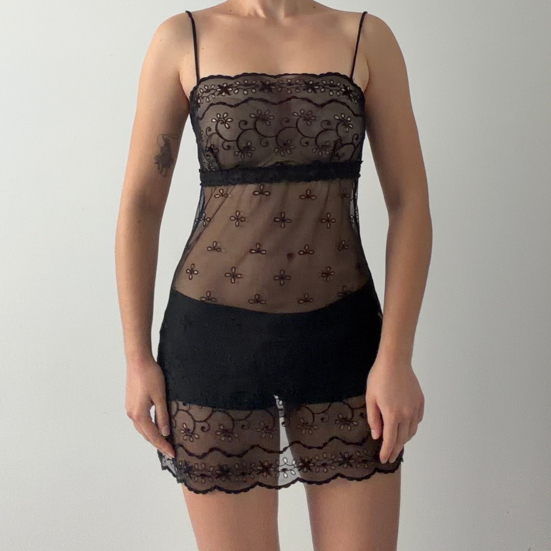 Victoria's Secret Babydoll Mini Dress | Black | S