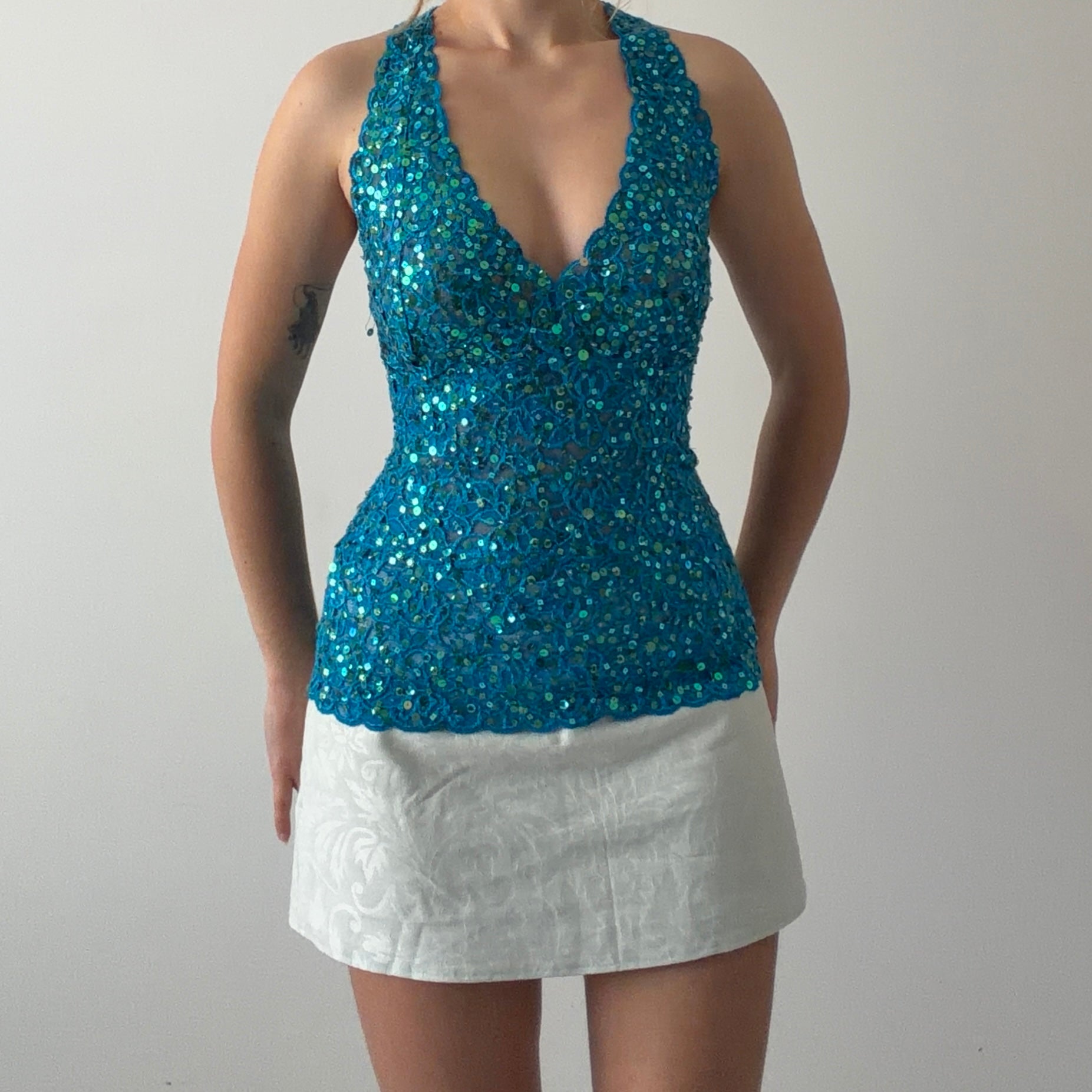 Cache Sequin Top | M