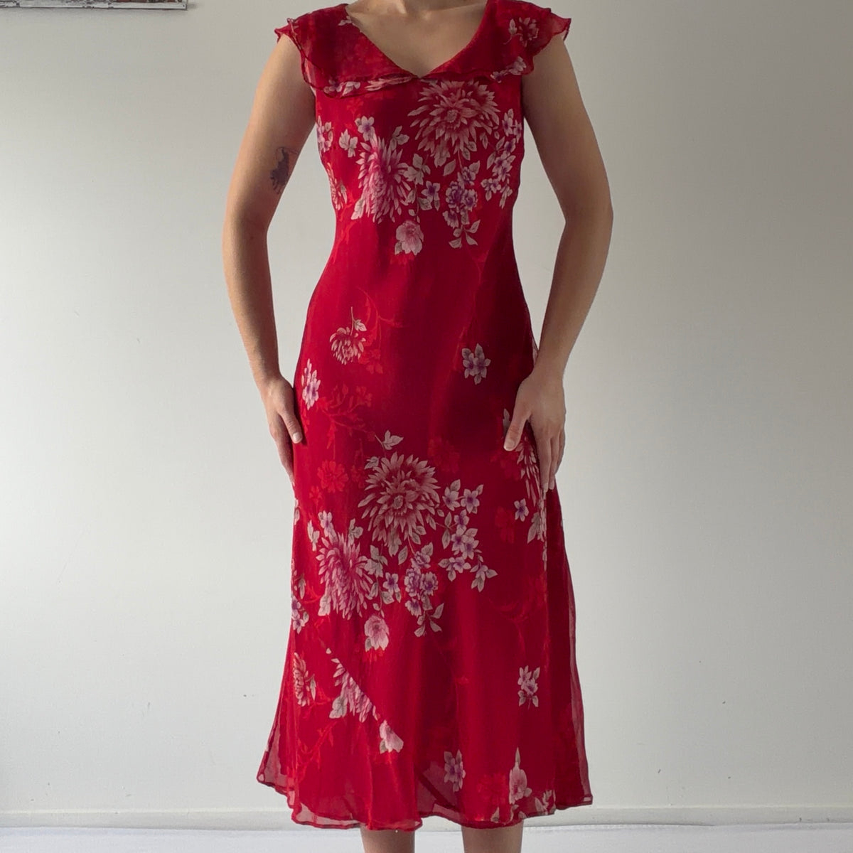 Robbie Bee Silk Midi Dress | 12-14