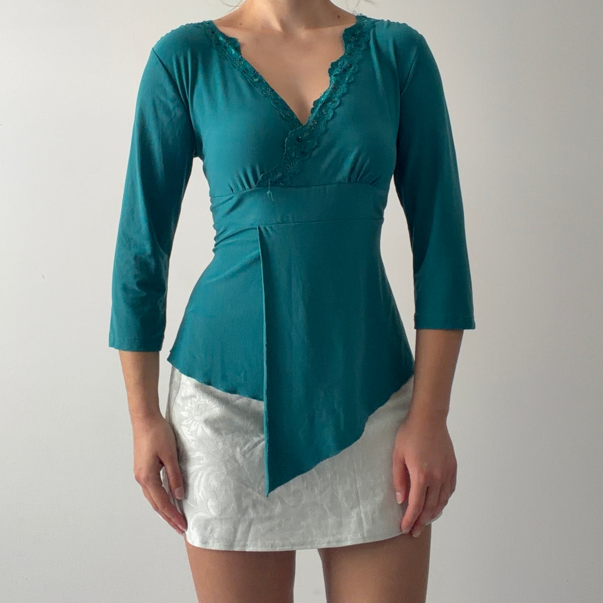 j.t.b. Petite 3/4 Sleeve Top | L