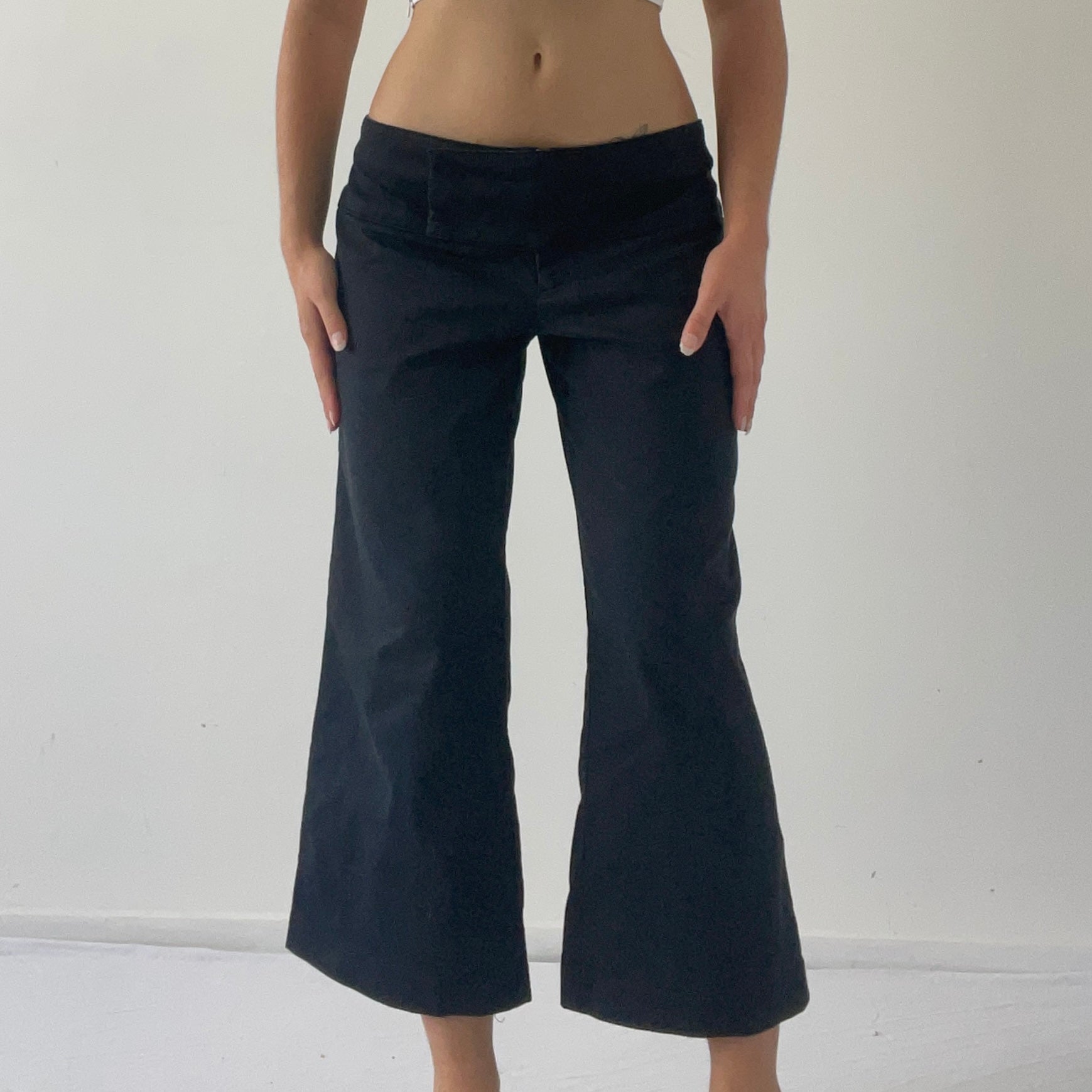 90s Low Rise Culottes/Capris | 10-12