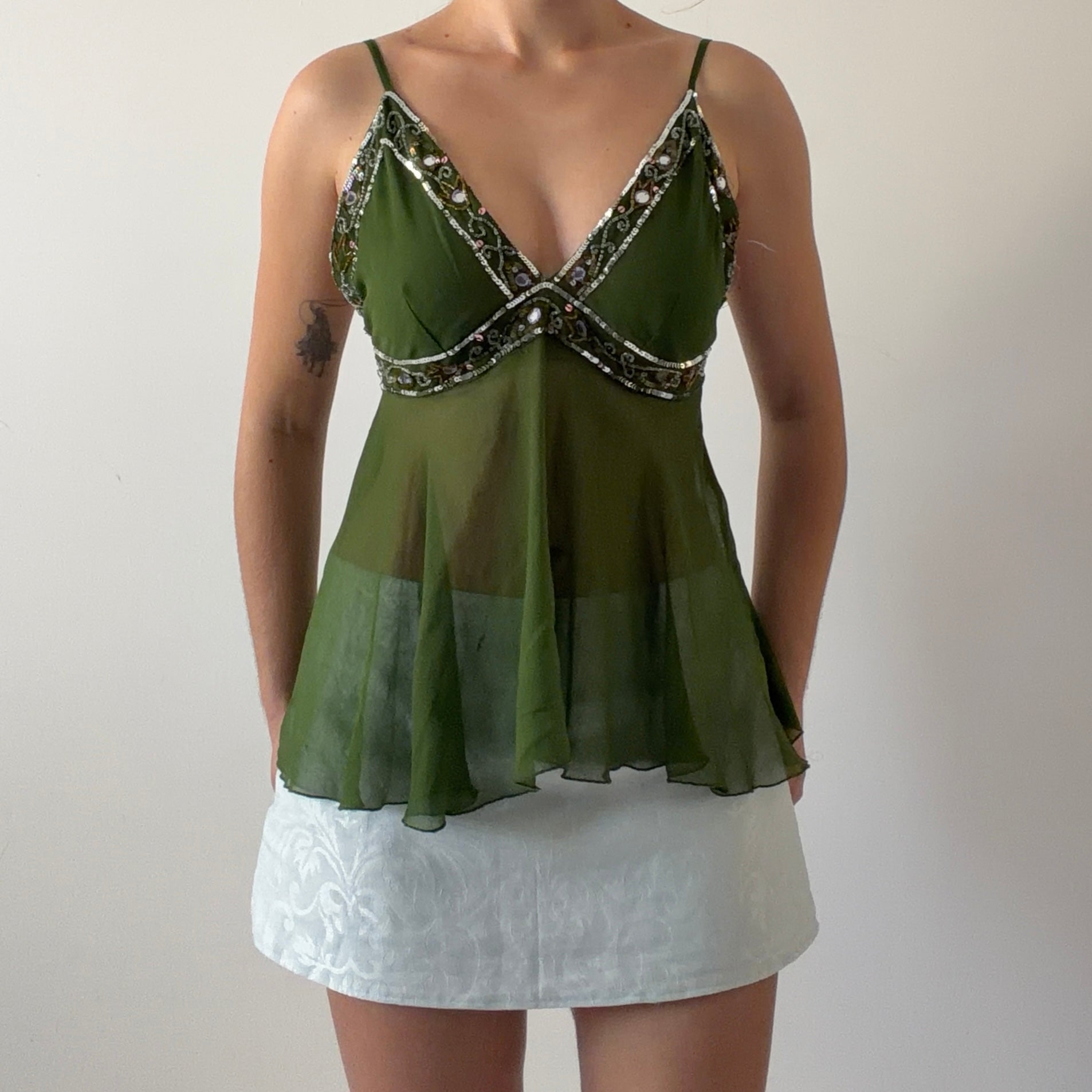 Crown of Hearts Beaded Cami | 8-10