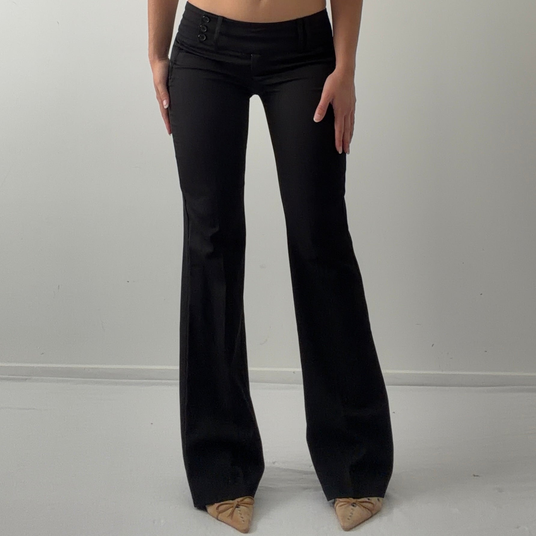 Joe Benbasset Low Rise Bootcut Pants | XS