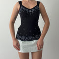 R & K Evening Beaded Cami Top | S