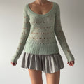 Sea Green Mohair Knit | S