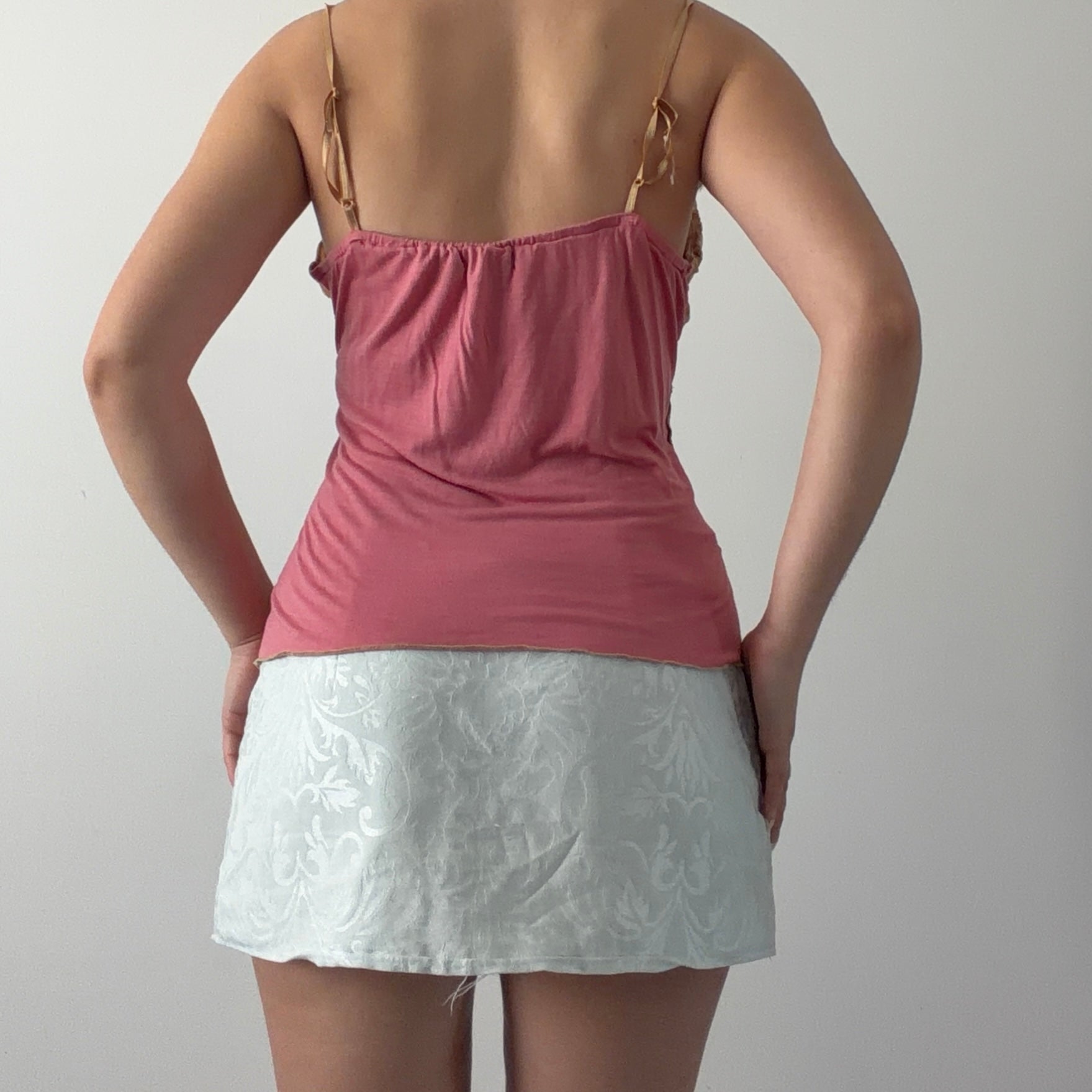 Cortefiel Velvet Burnout Cami | 10-12