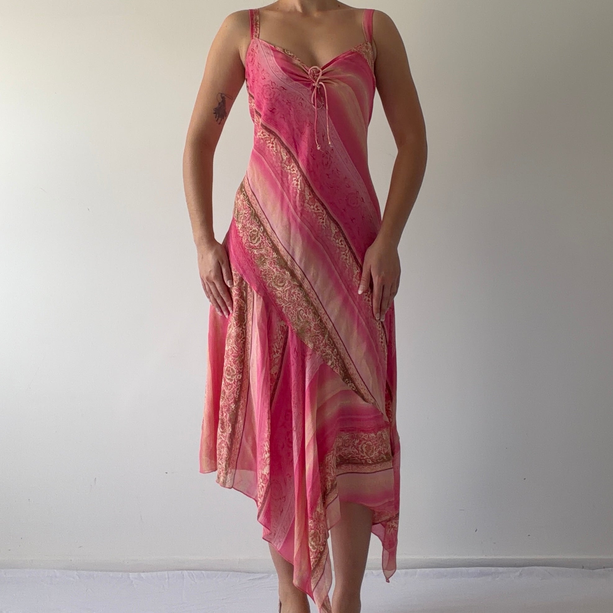 Asymmetric Maxi Dress | Made in Spain | 10-12