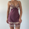 Silk Mini Slip Dress | XS