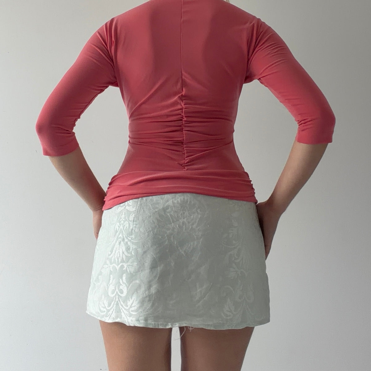 Laura Max Coral 3/4 Sleeve Top | S