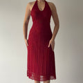 Massimo Dutto Silk Beaded Dress | S