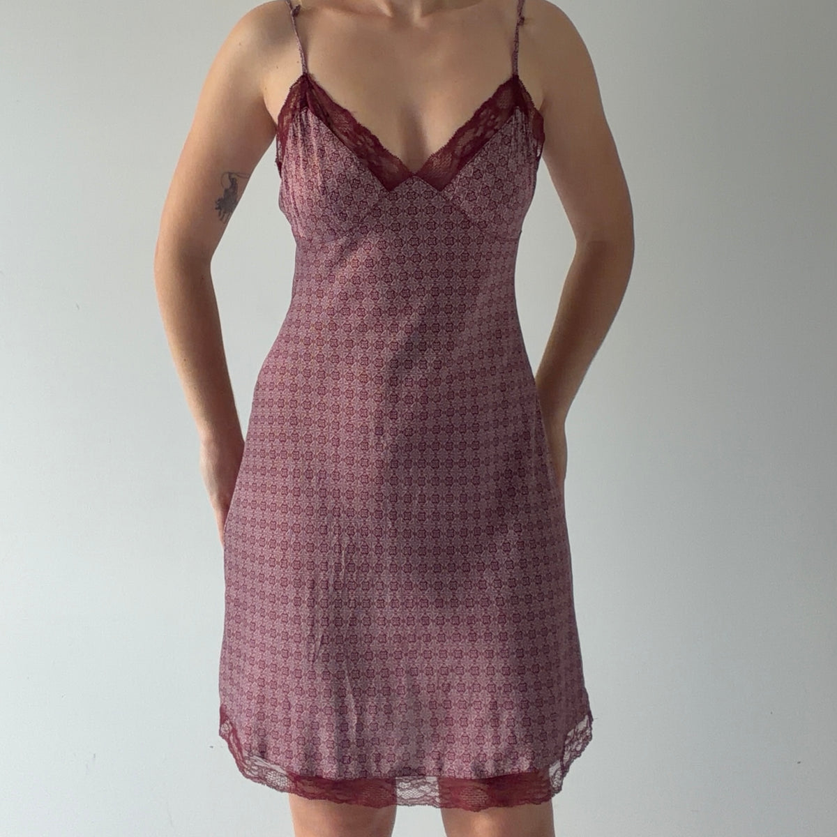Etam Silk Mini Slip Dress | M