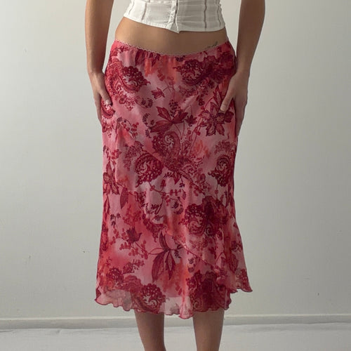 b.i.ya.y.c.d.a Floral Midi Skirt | S