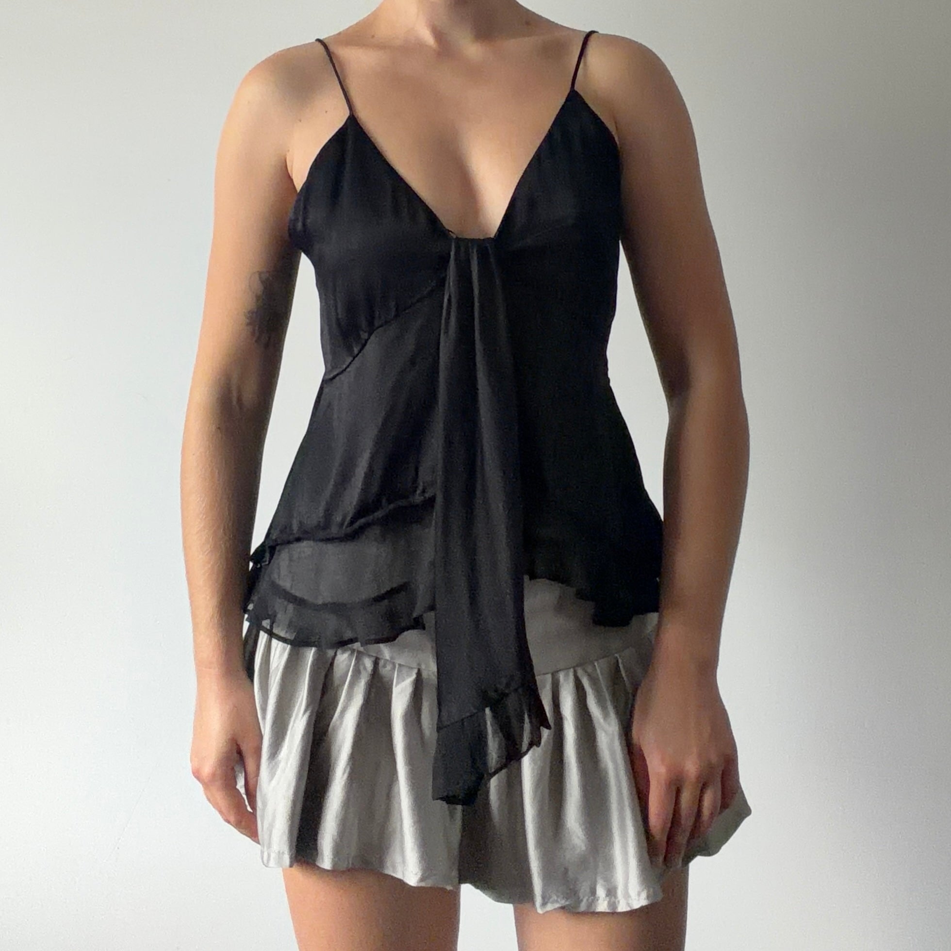 Satin Ruffle Cami | 8-10