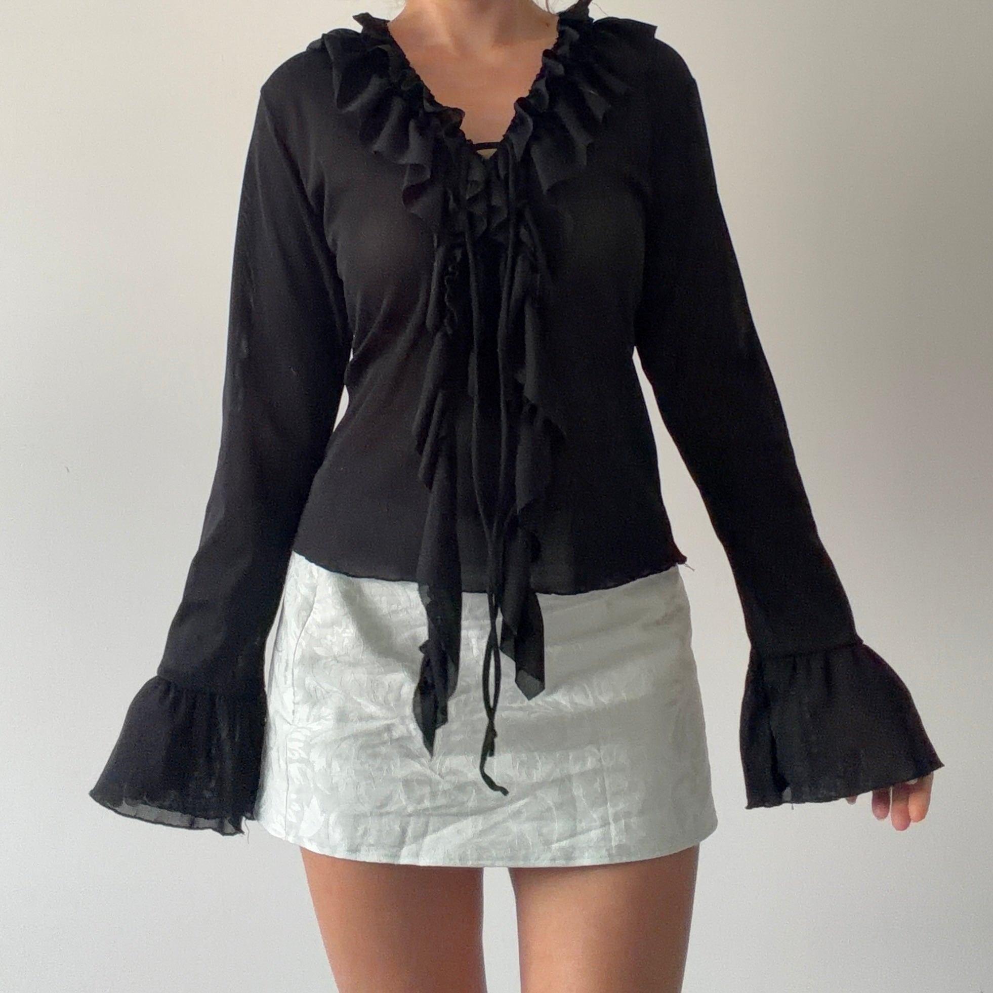 Mixit Ruffle Top | Made in USA | 10-12