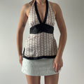 Bebe Silk Halter Top | S