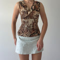 MKM Paisley Ruffle Cami | L