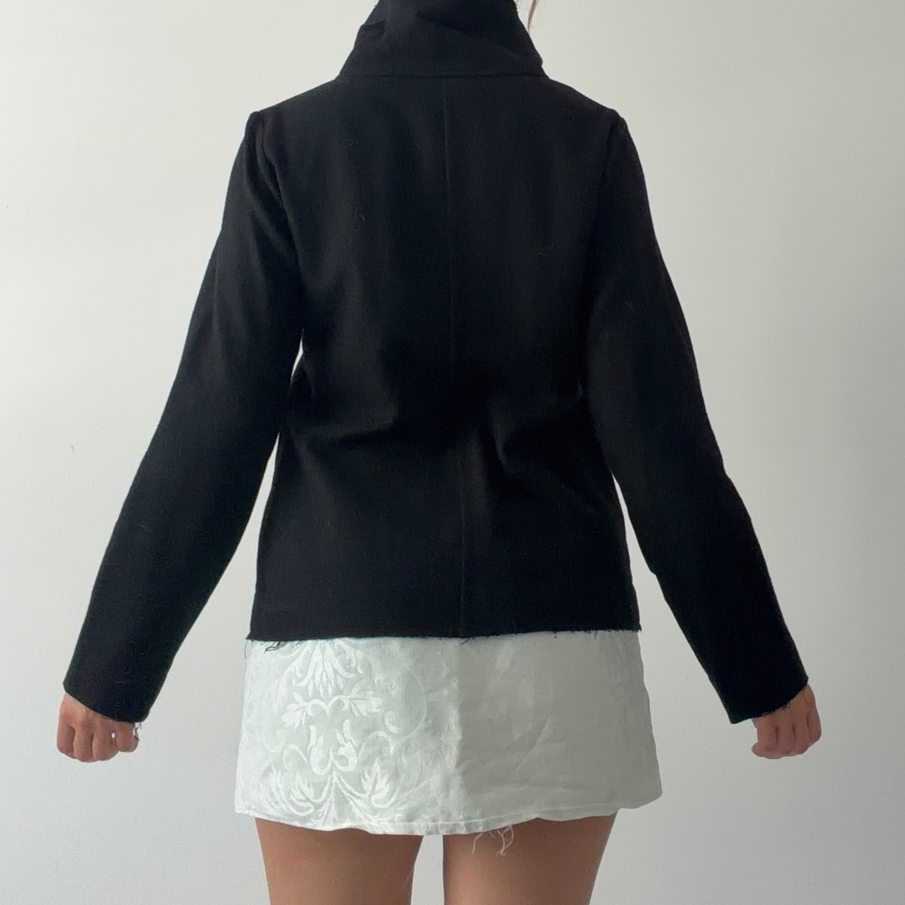 Chalkydigits Wool Asymmetric Jacket | Made in NZ | 6-8