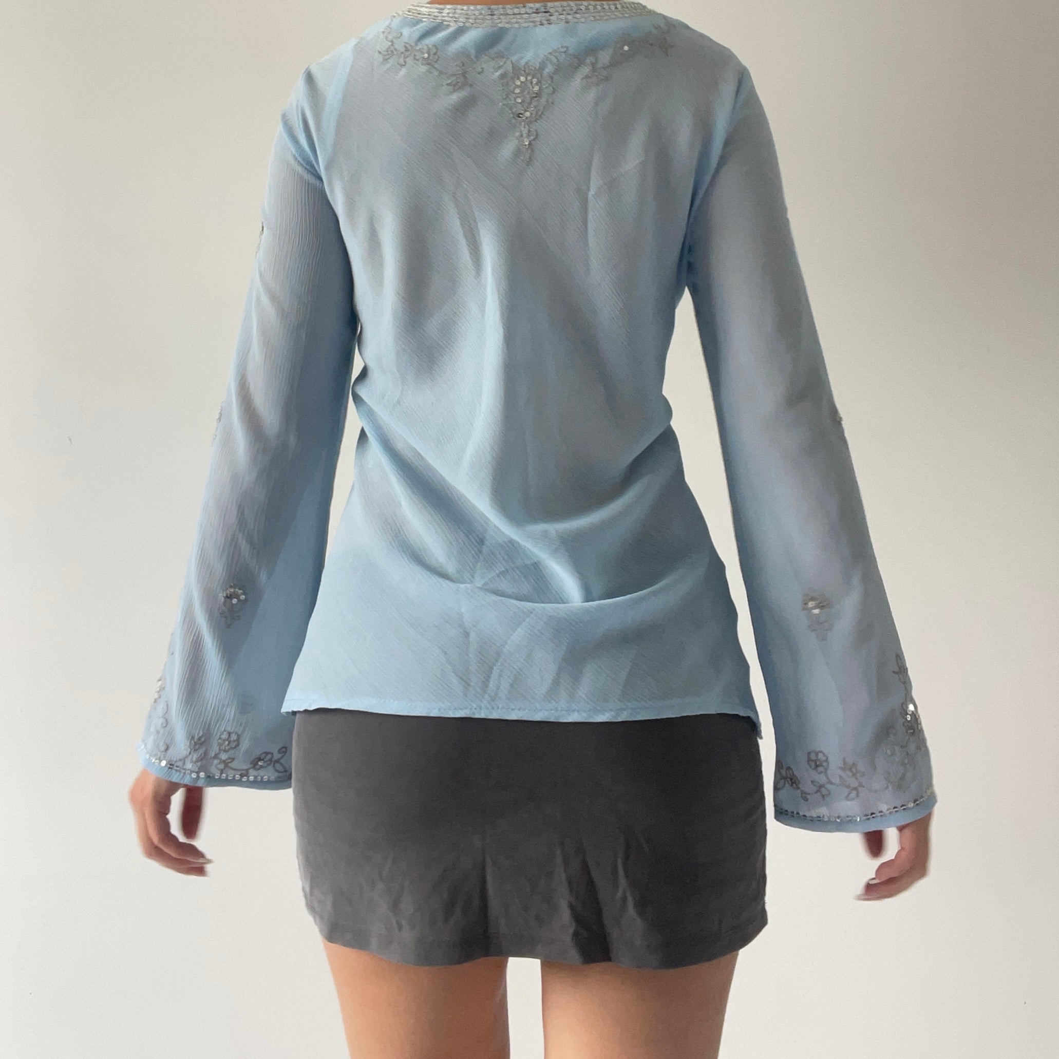 Sequin Long Sleeve Top | 8-10